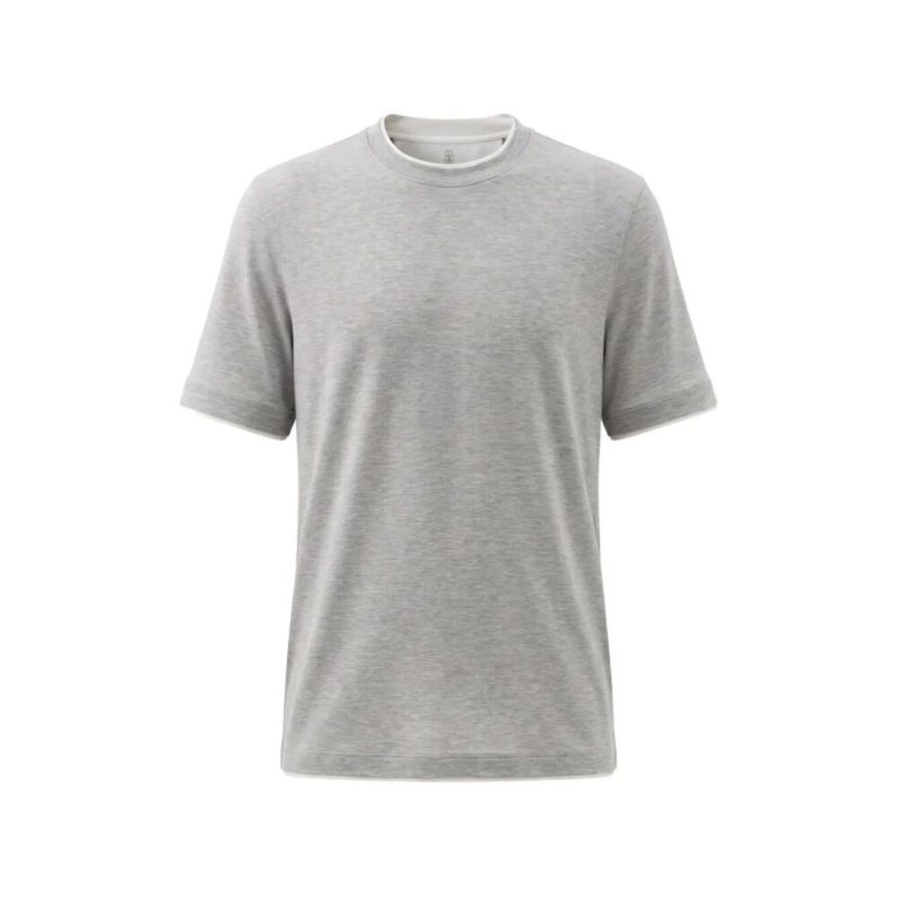Brunello Cucinelli Men T-Shirt With Faux-Layering